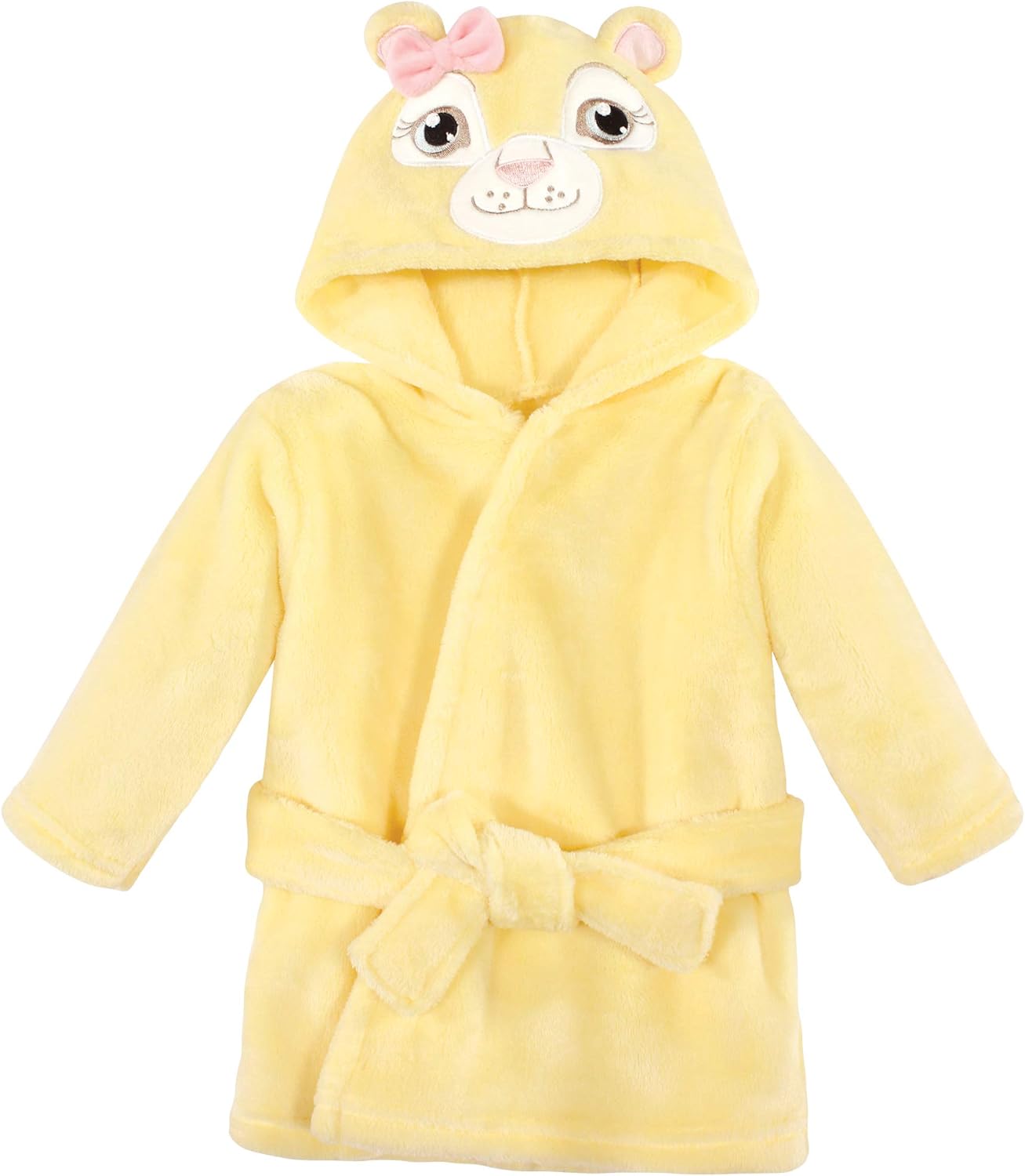 Unisex Baby Plush Animal Face Bathrobe