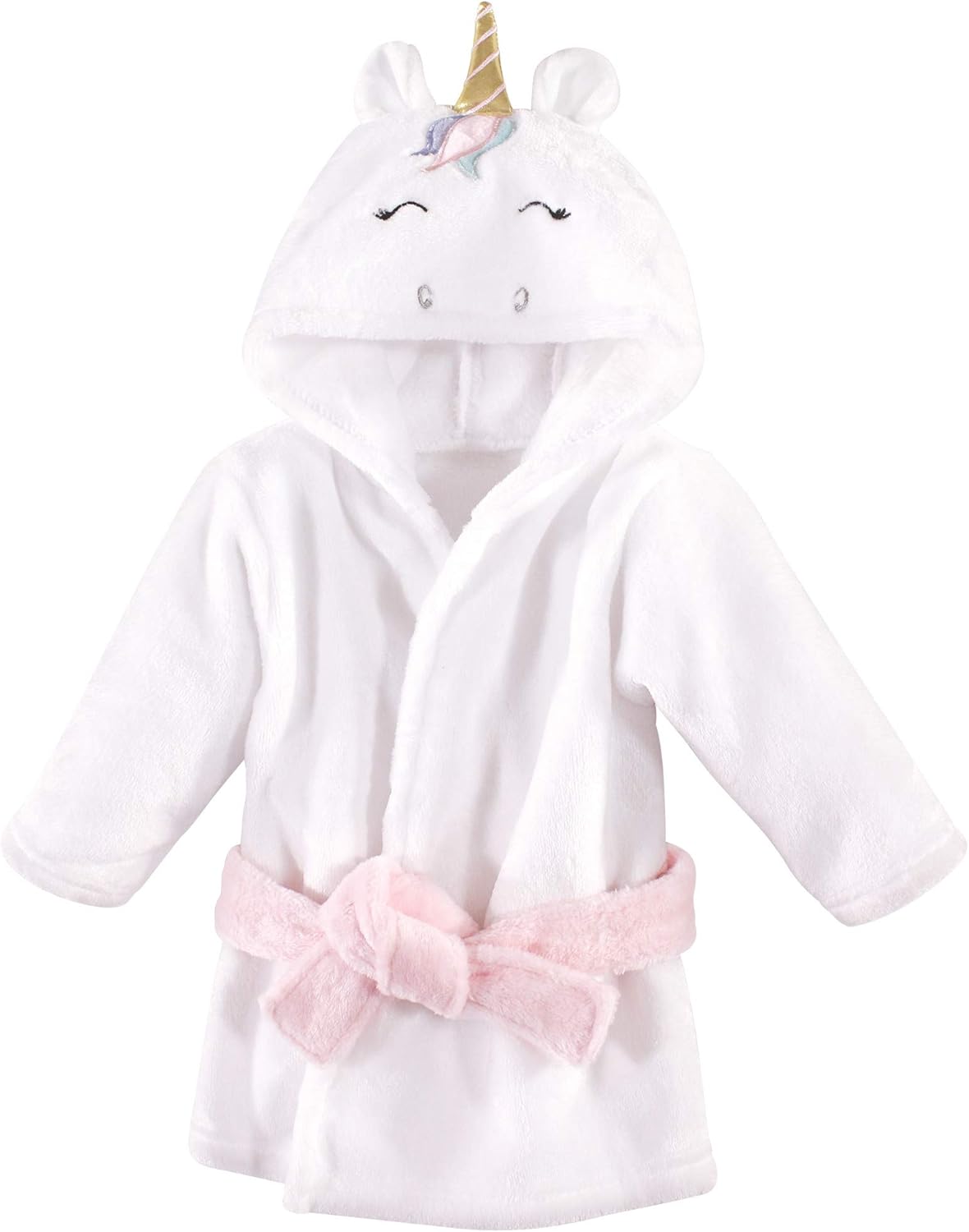 Unisex Baby Plush Animal Face Bathrobe