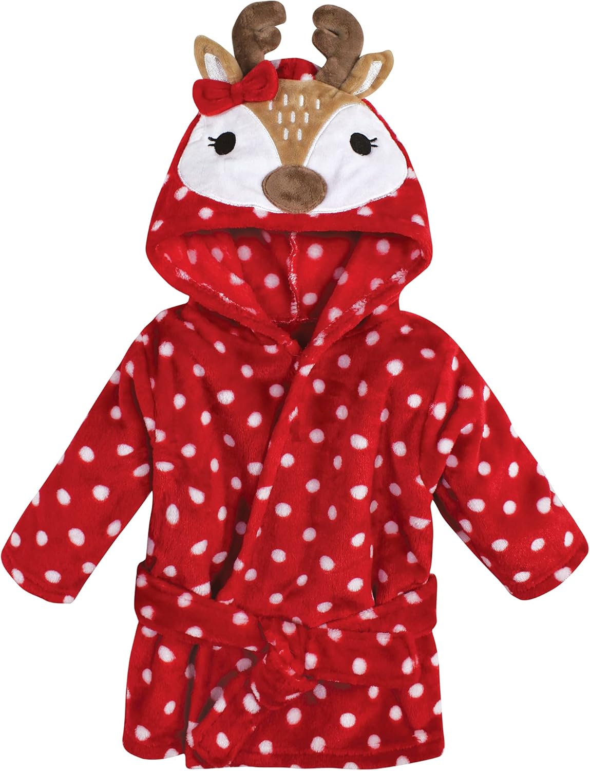 Unisex Baby Plush Animal Face Bathrobe