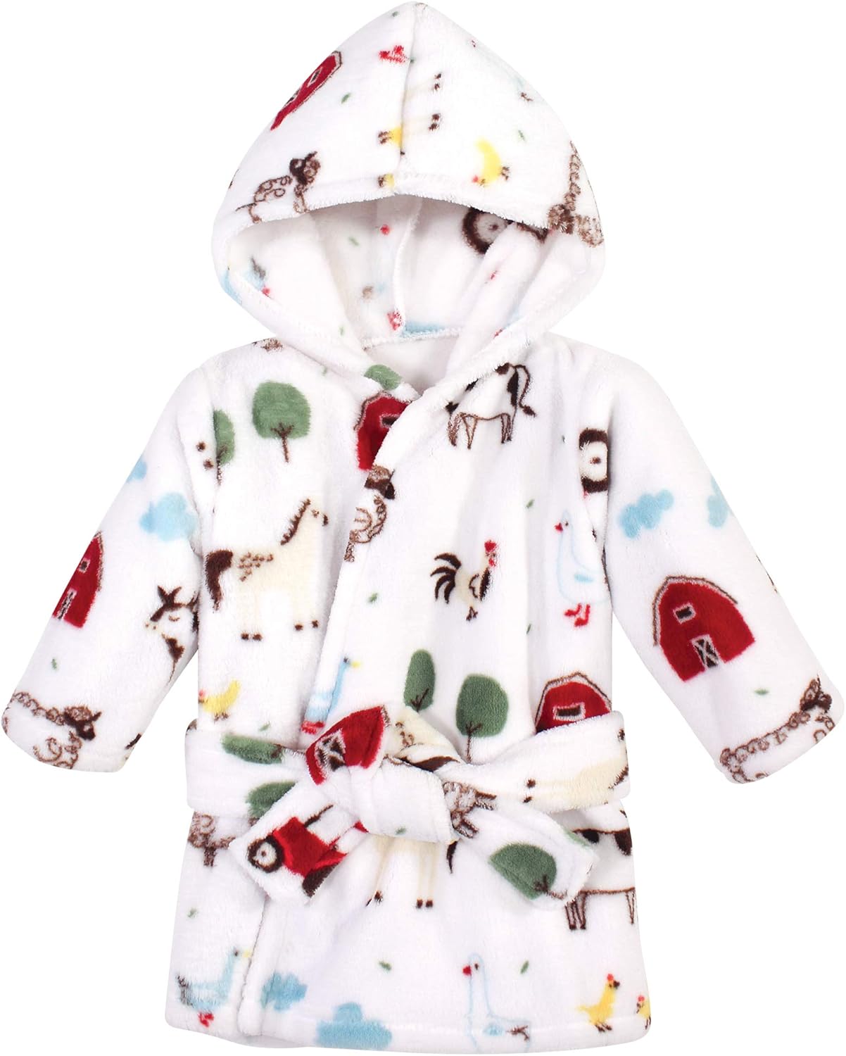 Unisex Baby Plush Animal Face Bathrobe