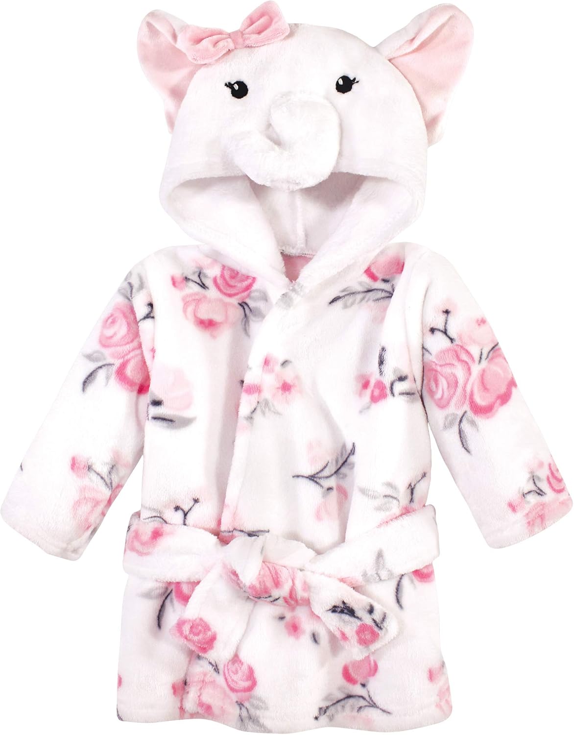 Unisex Baby Plush Animal Face Bathrobe