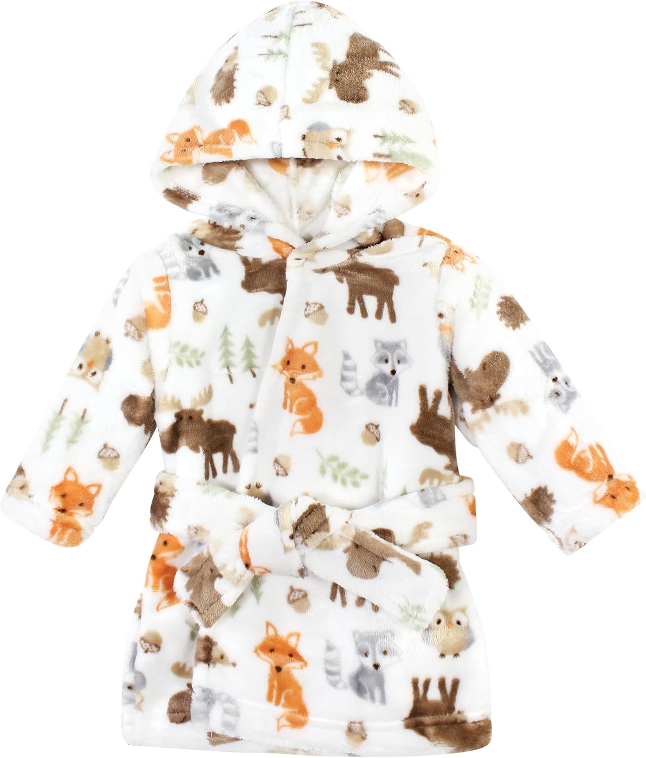 Unisex Baby Plush Animal Face Bathrobe