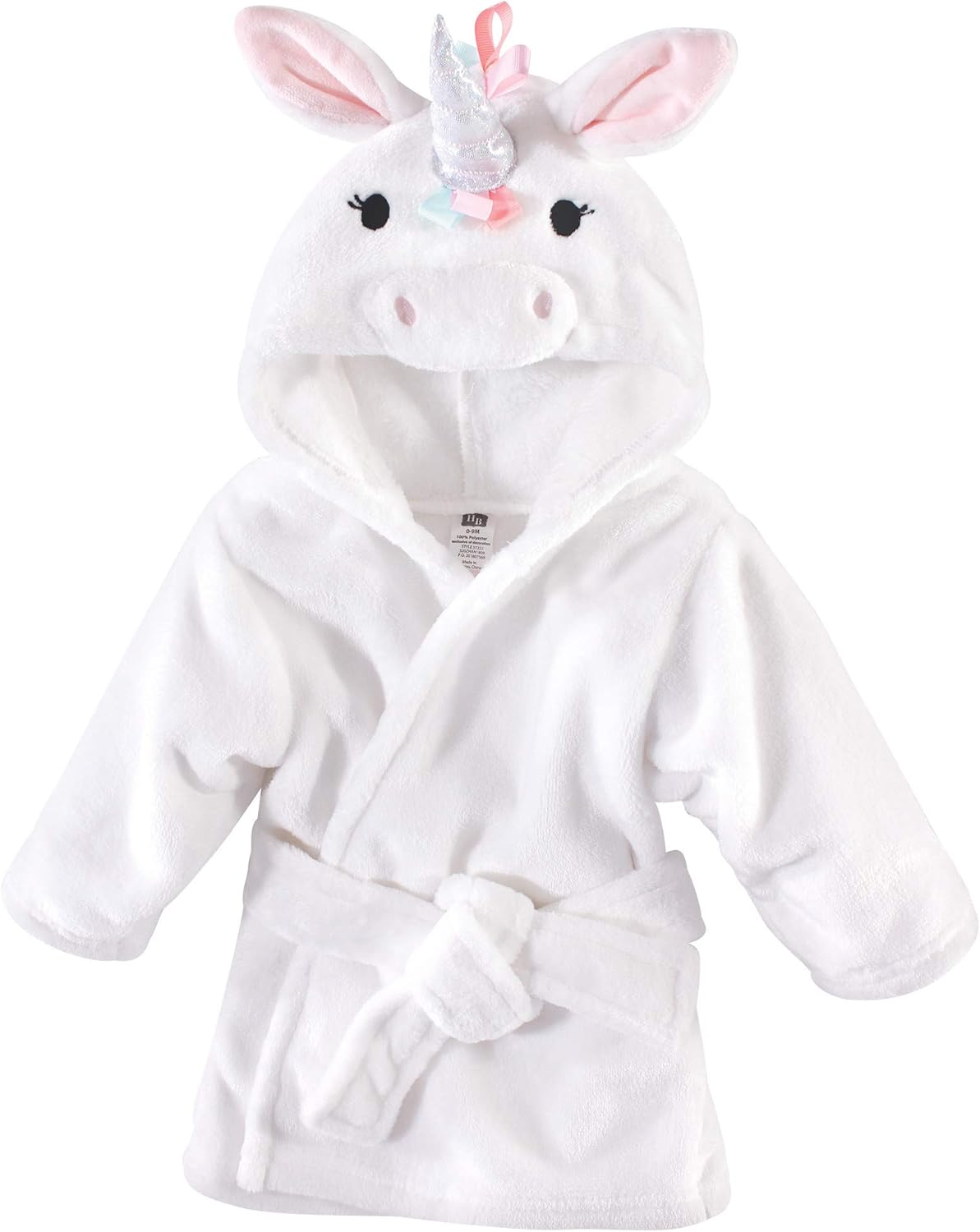 Unisex Baby Plush Animal Face Bathrobe