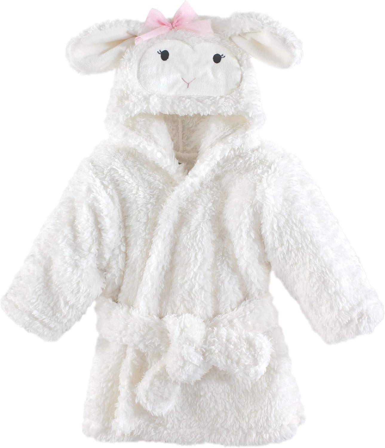 Unisex Baby Plush Animal Face Bathrobe