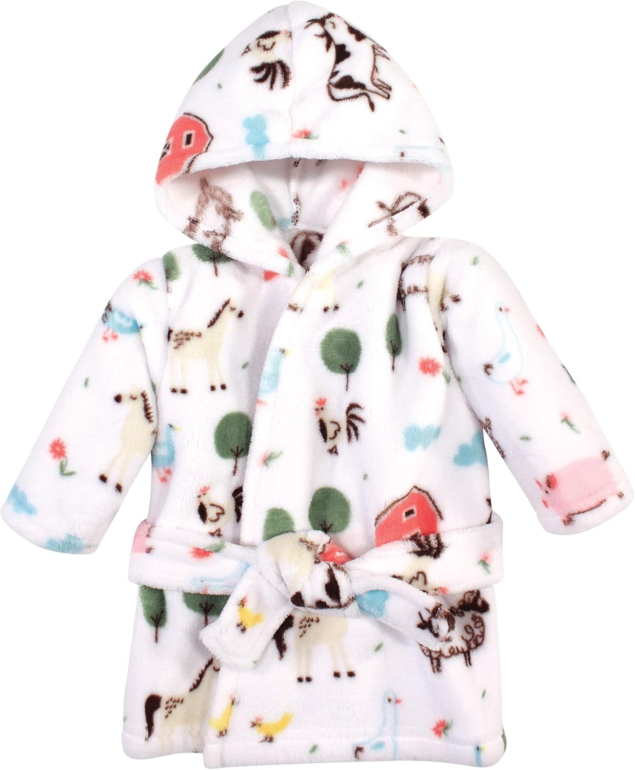 Unisex Baby Plush Animal Face Bathrobe