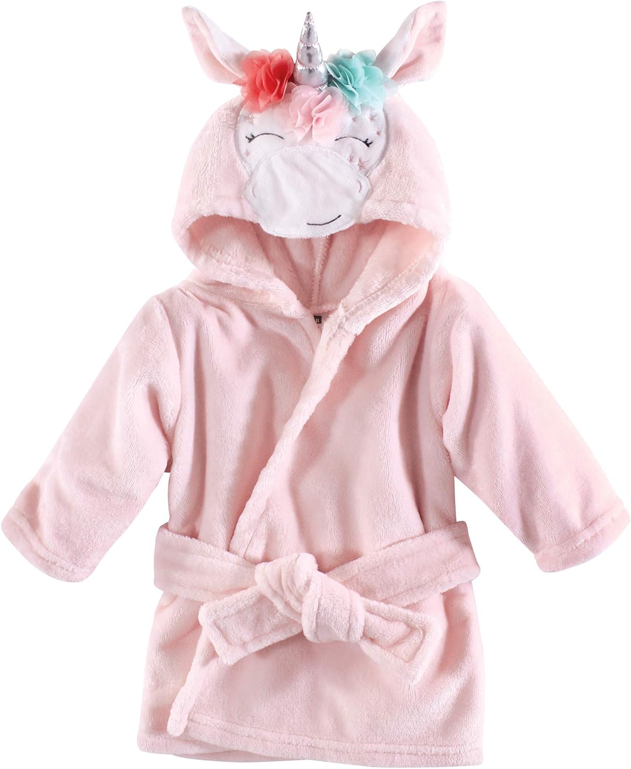 Unisex Baby Plush Animal Face Bathrobe