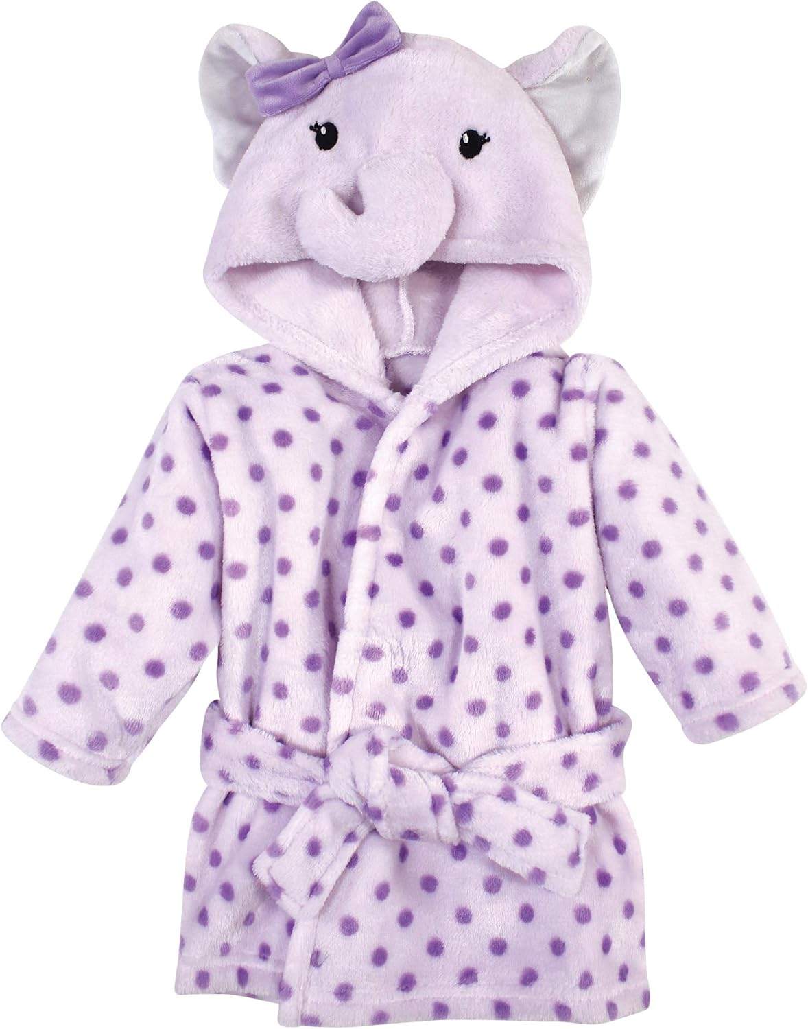 Unisex Baby Plush Animal Face Bathrobe