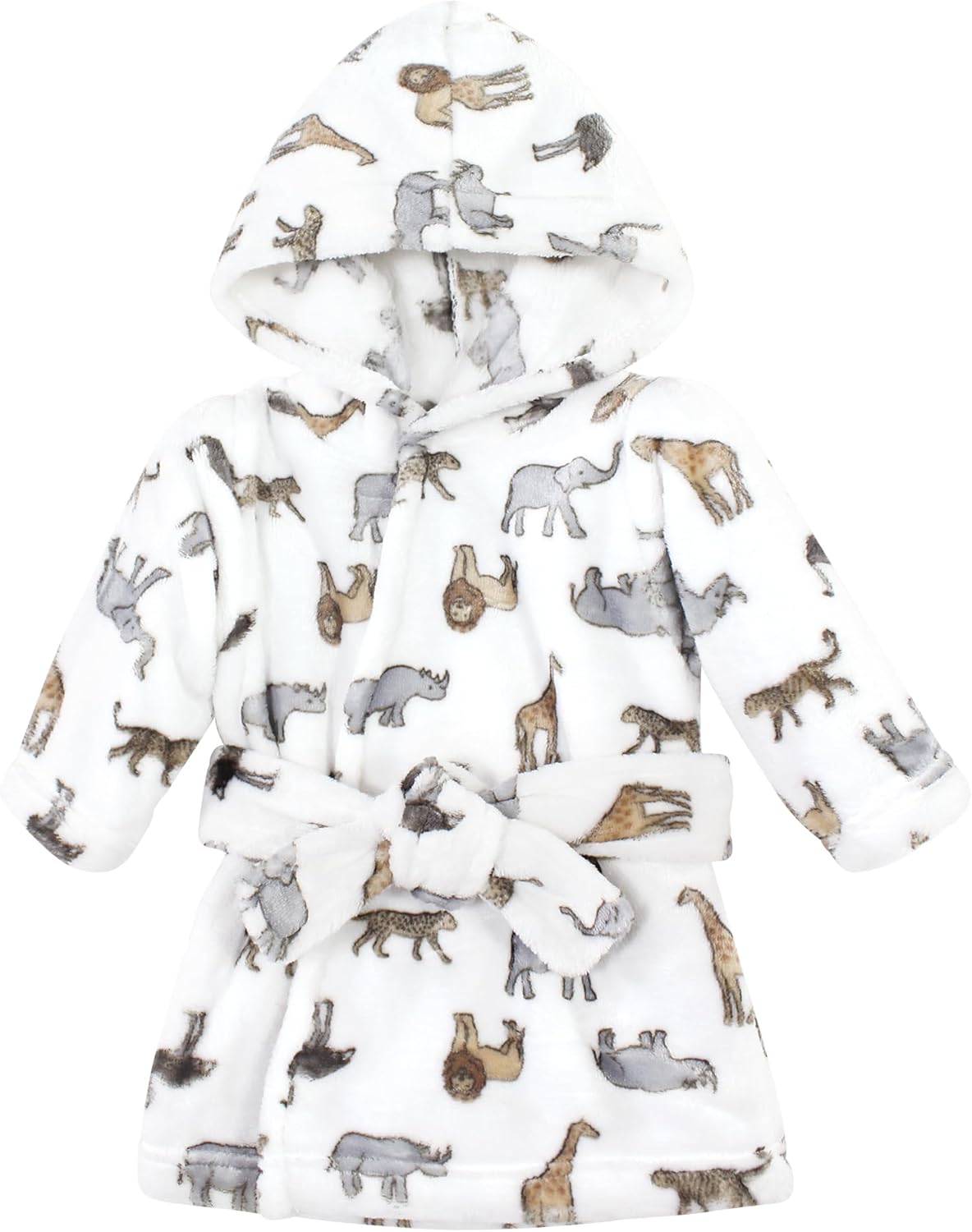 Unisex Baby Plush Animal Face Bathrobe