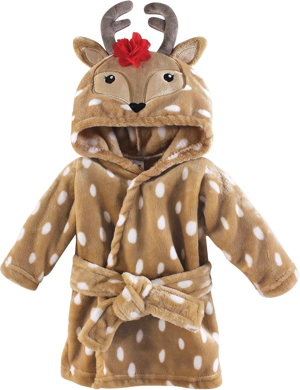 Unisex Baby Plush Animal Face Bathrobe