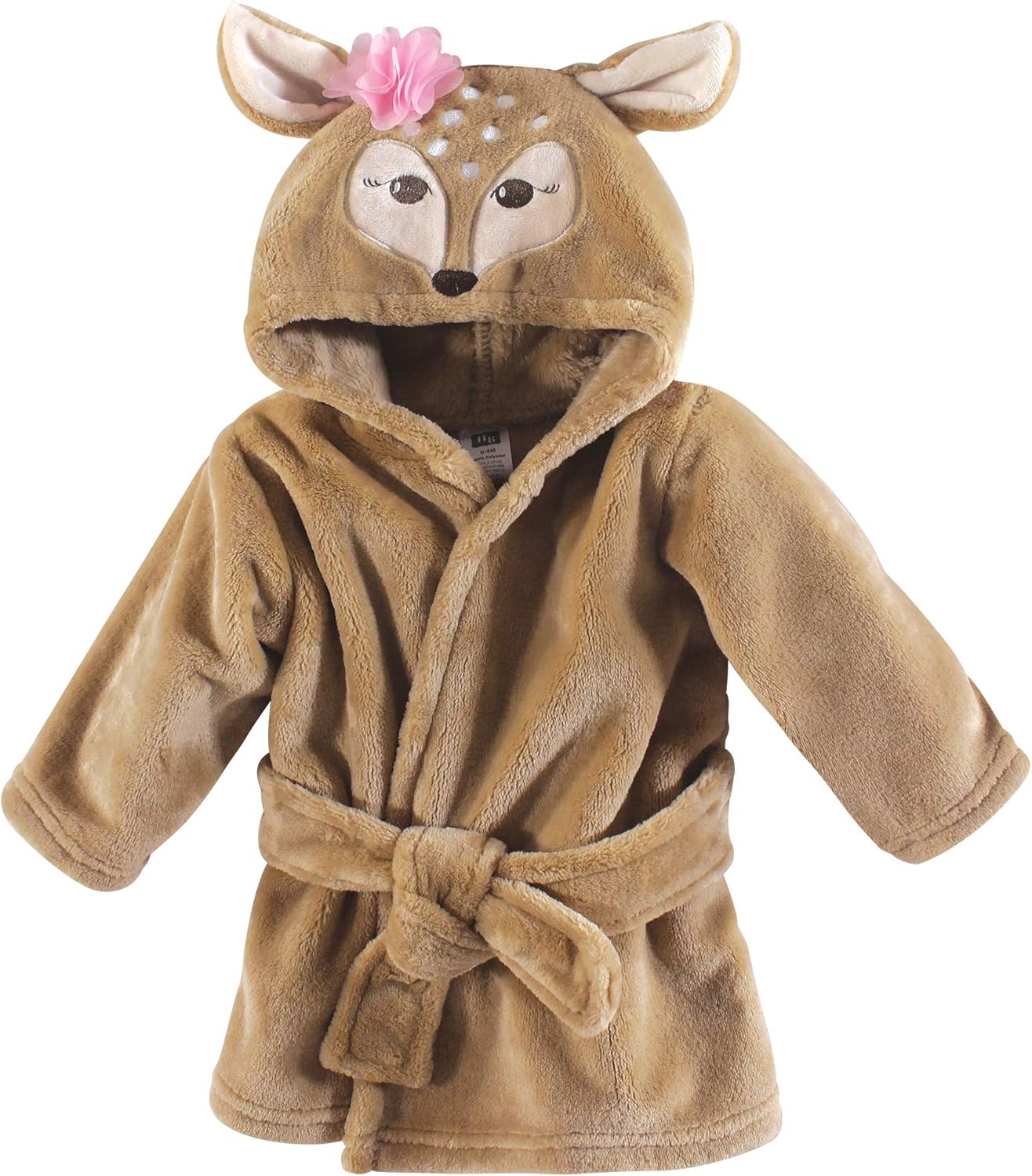 Unisex Baby Plush Animal Face Bathrobe