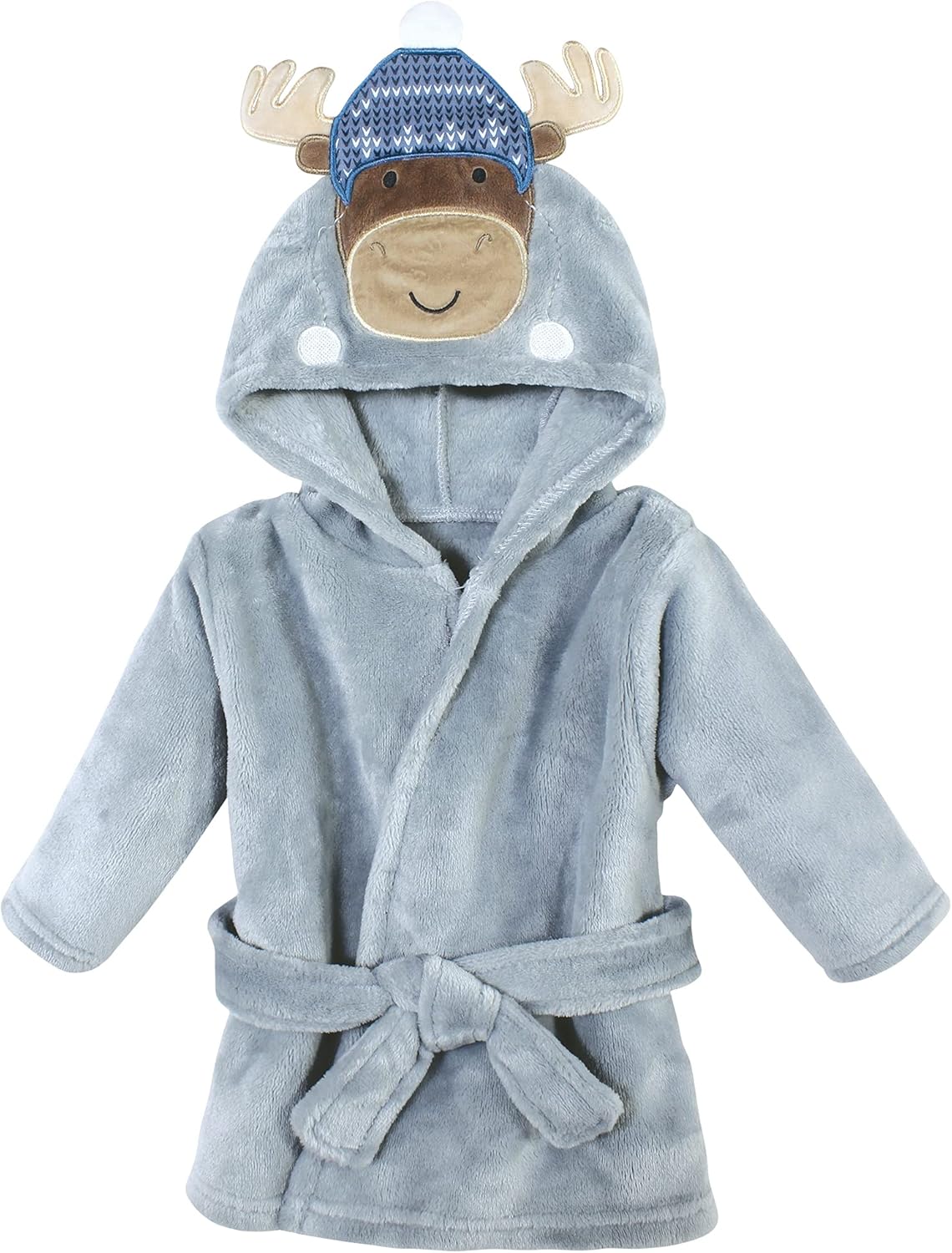 Unisex Baby Plush Animal Face Bathrobe