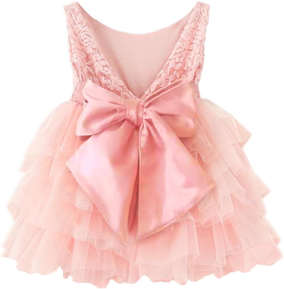 Flower Girl Dress, Lace Dress 3/4 Sleeve Dress