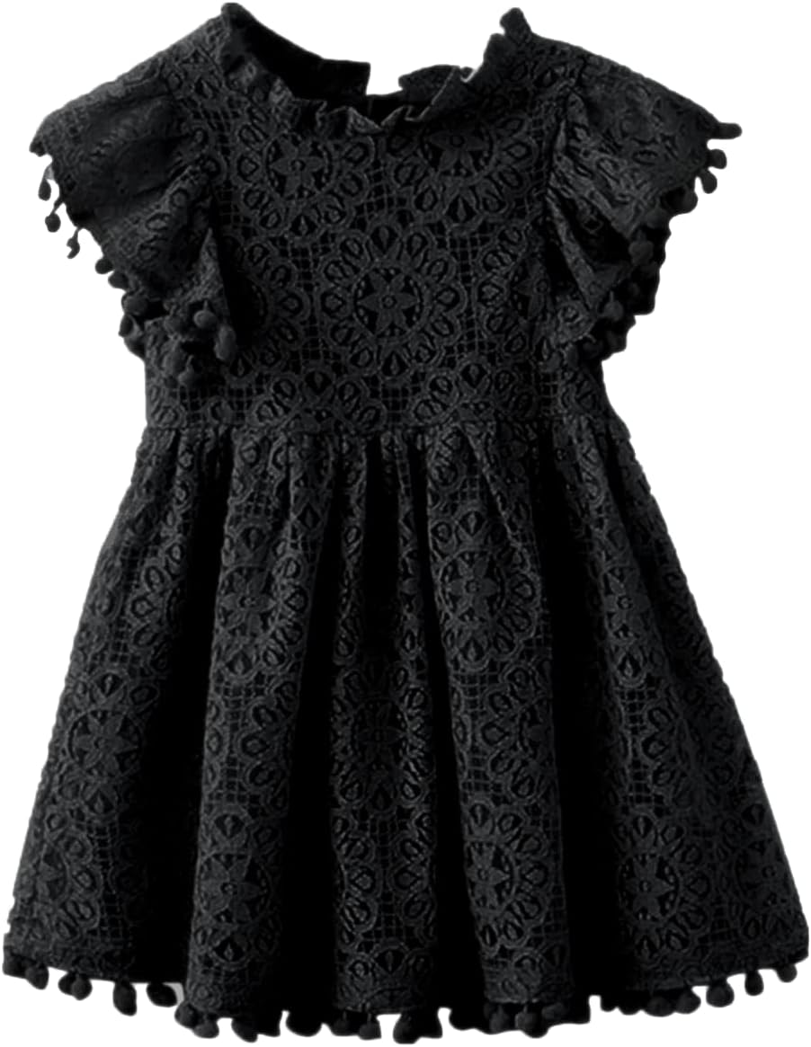 Flower Girl Dress, Lace Dress 3/4 Sleeve Dress
