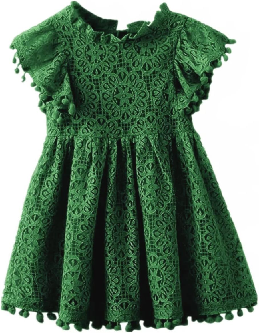 Flower Girl Dress, Lace Dress 3/4 Sleeve Dress