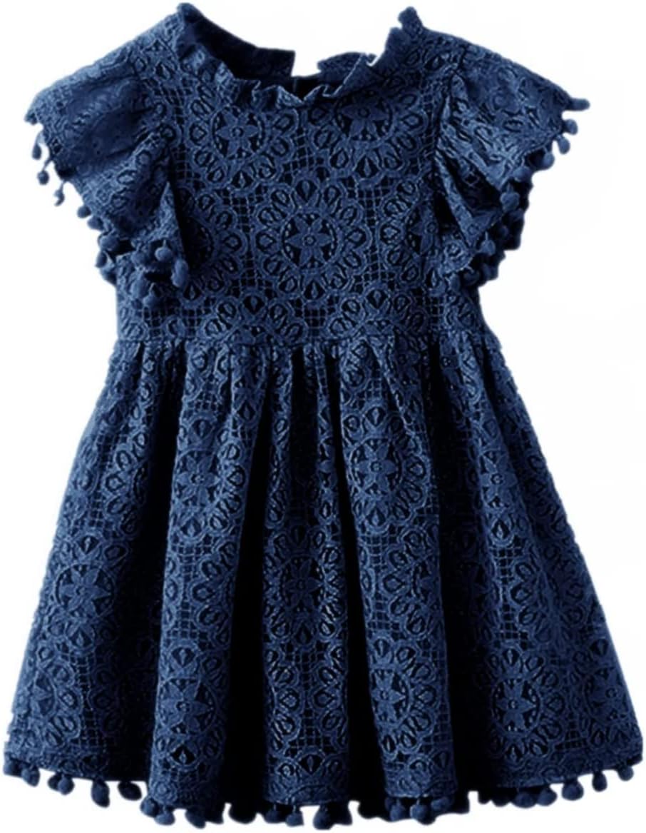 Flower Girl Dress, Lace Dress 3/4 Sleeve Dress