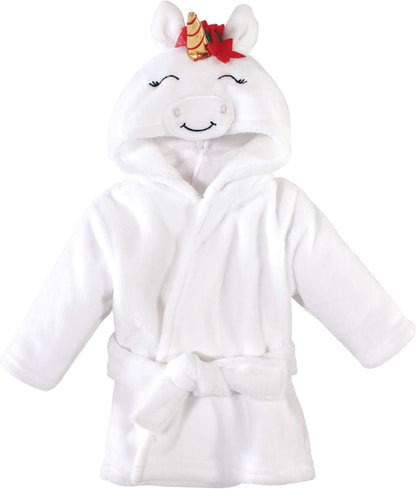 Unisex Baby Plush Animal Face Bathrobe