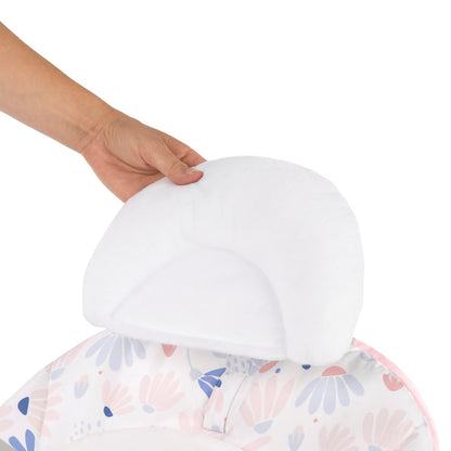 Keep Cozy 3-In-1 Grow with Me Vibrating Baby Bouncer Seat & Infant to Toddler Rocker, Vibrations & -Toy Bar, 0-30 Months up to 40 Lbs (Pink Burst)
