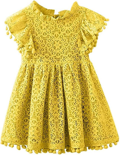Flower Girl Dress, Lace Dress 3/4 Sleeve Dress