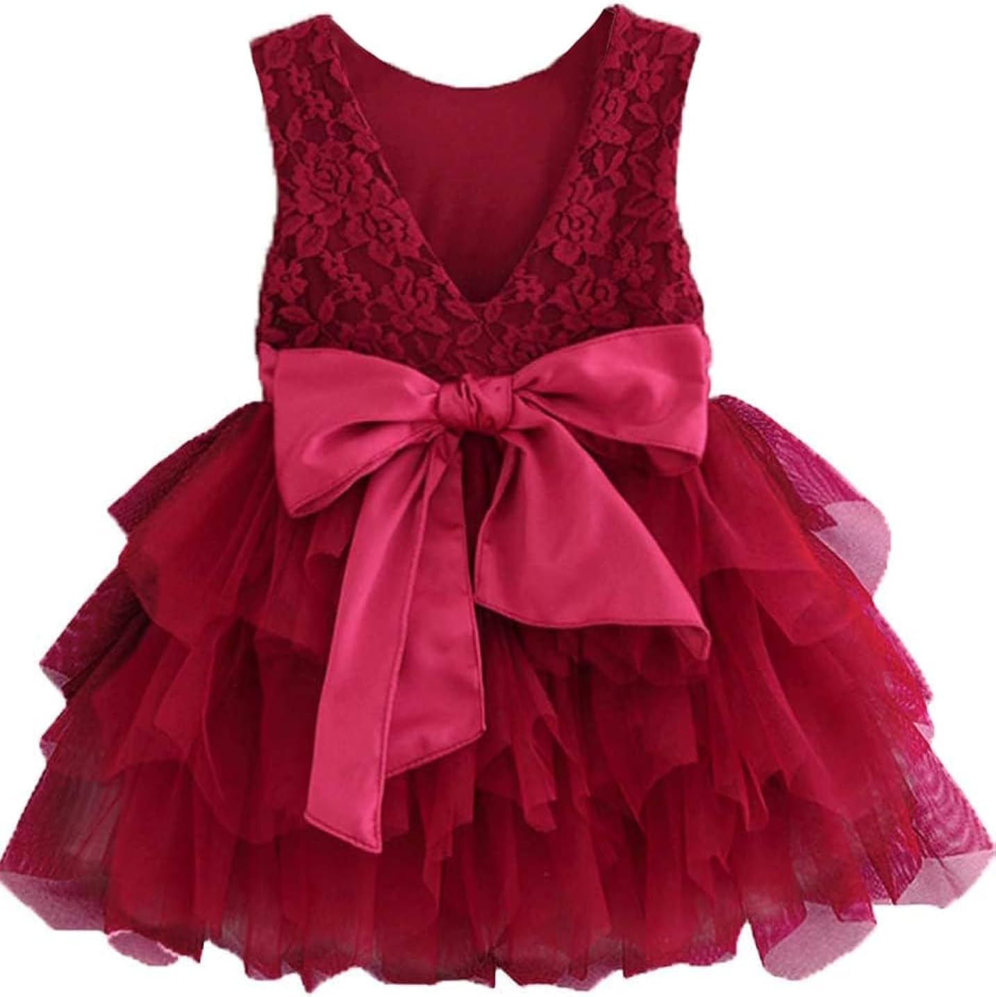 Flower Girl Dress, Lace Dress 3/4 Sleeve Dress