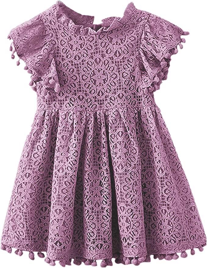 Flower Girl Dress, Lace Dress 3/4 Sleeve Dress