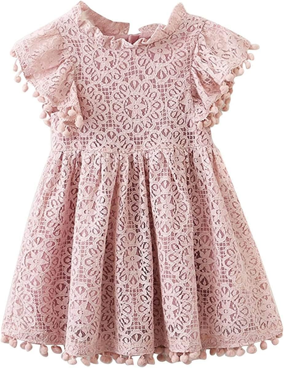 Flower Girl Dress, Lace Dress 3/4 Sleeve Dress