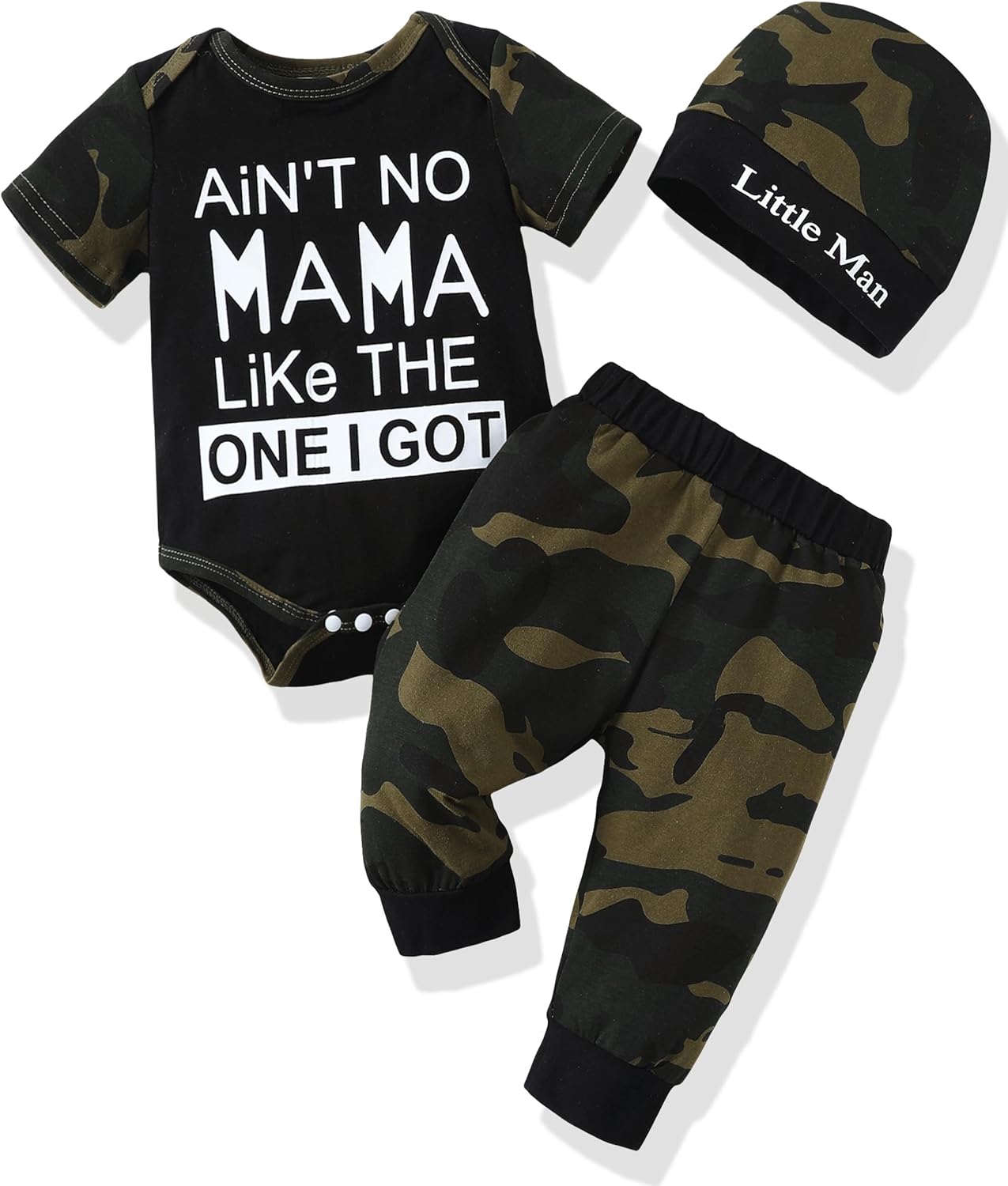 Newborn Infant Baby Boy Clothes Outfits New to the Crew Outfits Long Pants Toddler Baby Boy Clothes Set