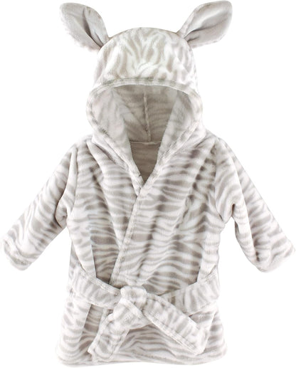 Unisex Baby Plush Animal Face Bathrobe