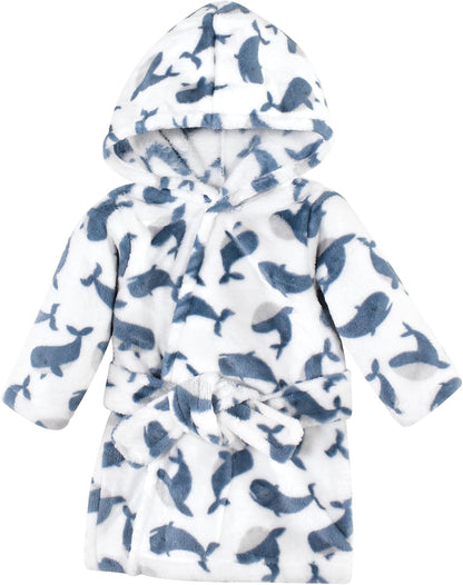 Unisex Baby Plush Animal Face Bathrobe