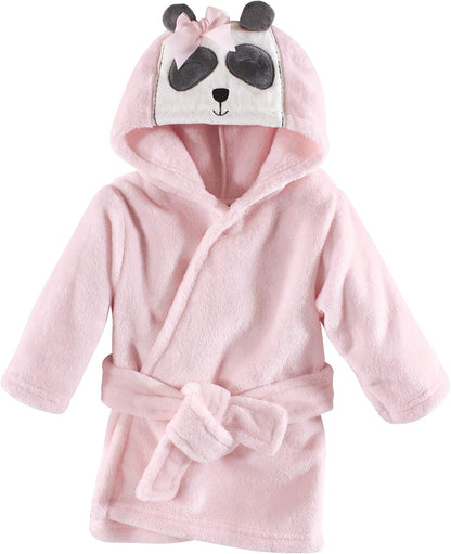 Unisex Baby Plush Animal Face Bathrobe