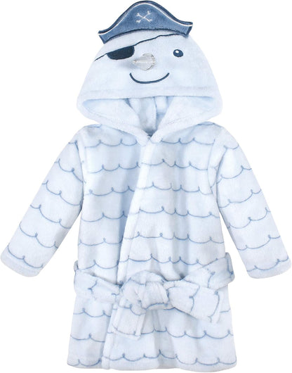 Unisex Baby Plush Animal Face Bathrobe