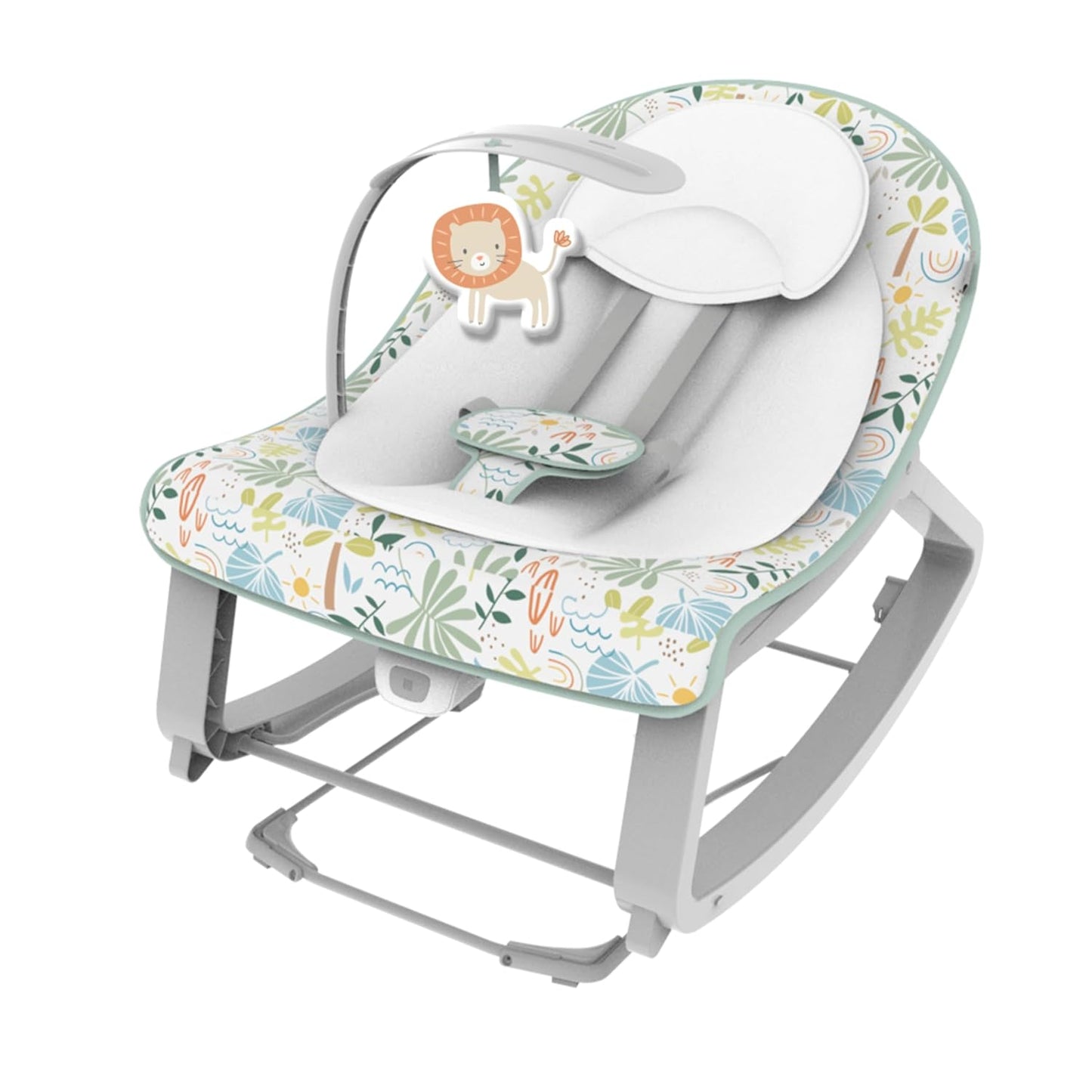 Keep Cozy 3-In-1 Grow with Me Vibrating Baby Bouncer Seat & Infant to Toddler Rocker, Vibrations & -Toy Bar, 0-30 Months up to 40 Lbs (Pink Burst)