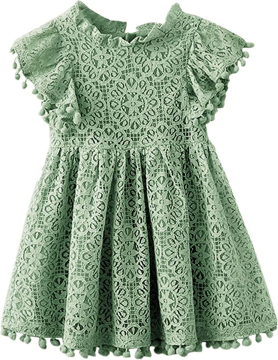 Flower Girl Dress, Lace Dress 3/4 Sleeve Dress