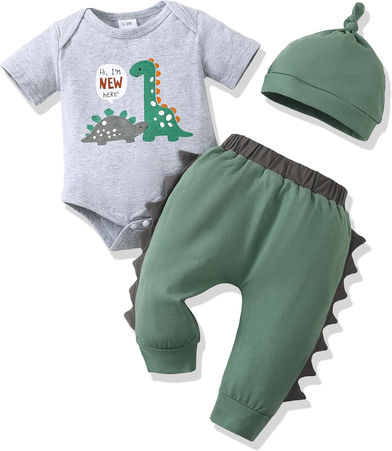 Newborn Infant Baby Boy Clothes Outfits New to the Crew Outfits Long Pants Toddler Baby Boy Clothes Set
