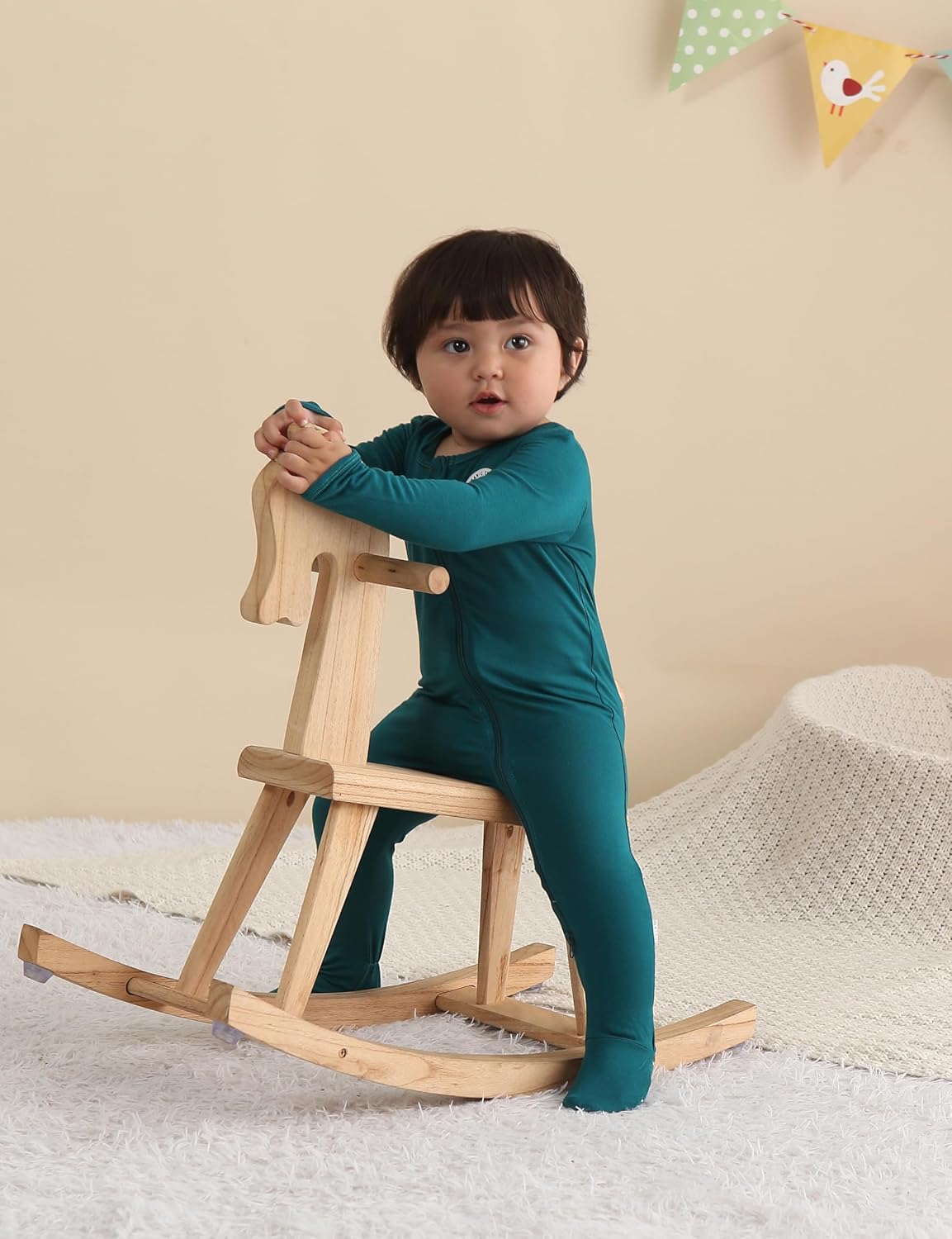 Long Sleeve Baby Footies Bamboo Rayon Romper Infant Double Zipper One-Piece Clothes Boys Girls Outfits
