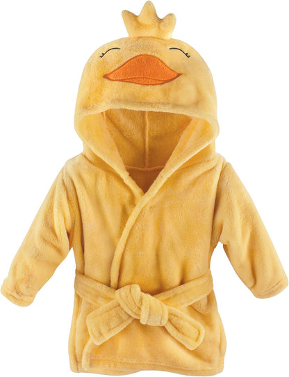 Unisex Baby Plush Animal Face Bathrobe