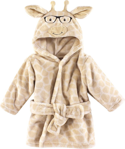 Unisex Baby Plush Animal Face Bathrobe