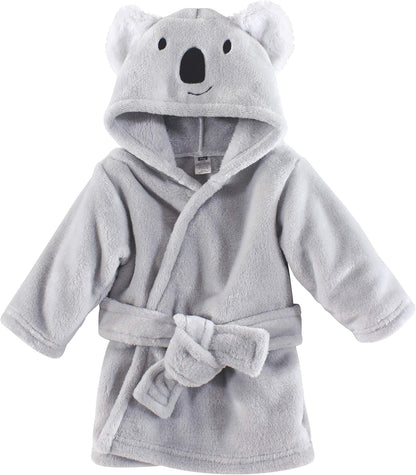 Unisex Baby Plush Animal Face Bathrobe